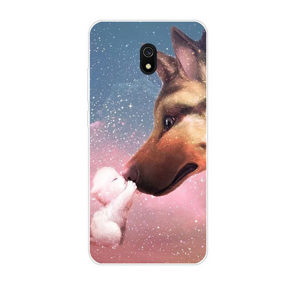 Περίβλημα untuk Xiaomi Redmi 8a Περίβλημα Perlindungan Penuh Penutup Belakang Tpu Lembut Pada Redmi 8a Bumper Hongmi 8a Tas Cangkang Telepon Coque Hewan Anjing