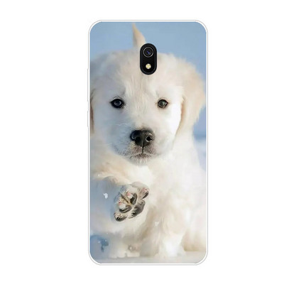 Περίβλημα untuk Xiaomi Redmi 8a Περίβλημα Perlindungan Penuh Penutup Belakang Tpu Lembut Pada Redmi 8a Bumper Hongmi 8a Tas Cangkang Telepon Coque Hewan Anjing