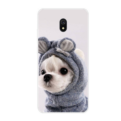 Περίβλημα untuk Xiaomi Redmi 8a Περίβλημα Perlindungan Penuh Penutup Belakang Tpu Lembut Pada Redmi 8a Bumper Hongmi 8a Tas Cangkang Telepon Coque Hewan Anjing