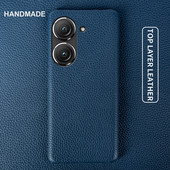 Casing Kulit Asli Premium untuk Casing Ponsel Asus Zenfone 9 и Casing Zenfone 8 Funda Pelindung Belakang Coque Cangkang Capa