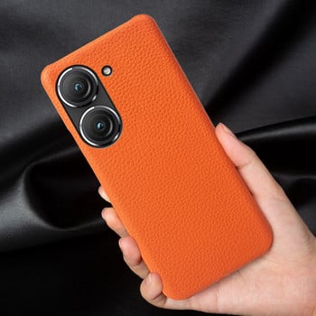 Casing Kulit Asli Premium untuk Casing Ponsel Asus Zenfone 9 и Casing Zenfone 8 Funda Pelindung Belakang Coque Cangkang Capa