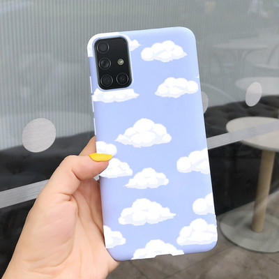 За Samsung Galaxy A51 Калъф Симпатичен модел Силиконов мек TPU заден капак За Samsung A51 A 51 SM-A515 Калъфи за телефони Унисекс