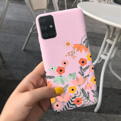 За Samsung Galaxy A51 Калъф Симпатичен модел Силиконов мек TPU заден капак За Samsung A51 A 51 SM-A515 Калъфи за телефони Унисекс