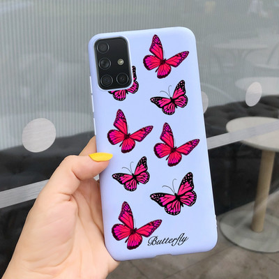 За Samsung Galaxy A51 Калъф Симпатичен модел Силиконов мек TPU заден капак За Samsung A51 A 51 SM-A515 Калъфи за телефони Унисекс