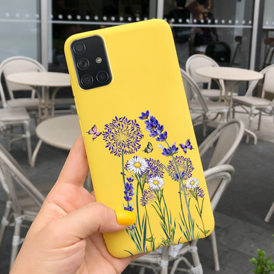 За Samsung Galaxy A51 Калъф Симпатичен модел Силиконов мек TPU заден капак За Samsung A51 A 51 SM-A515 Калъфи за телефони Унисекс