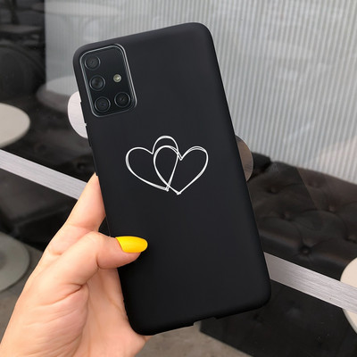 За Samsung Galaxy A51 Калъф Симпатичен модел Силиконов мек TPU заден капак За Samsung A51 A 51 SM-A515 Калъфи за телефони Унисекс