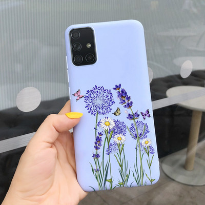 За Samsung Galaxy A51 Калъф Симпатичен модел Силиконов мек TPU заден капак За Samsung A51 A 51 SM-A515 Калъфи за телефони Унисекс