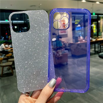 Θήκη Bling Glitter Fluorescent έγχρωμη αντικραδασμική θήκη για iPhone 13 12 Mini 11 Pro XS Max X XR 7 8 Plus SE 2020 Bright Slim TPU κάλυμμα