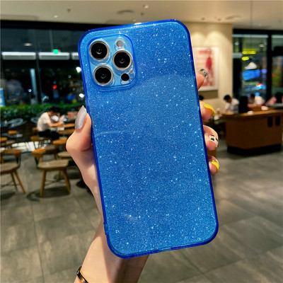 Θήκη Bling Glitter Fluorescent έγχρωμη αντικραδασμική θήκη για iPhone 13 12 Mini 11 Pro XS Max X XR 7 8 Plus SE 2020 Bright Slim TPU κάλυμμα