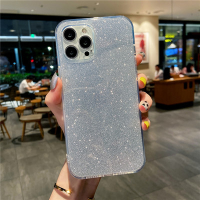 Θήκη Bling Glitter Fluorescent έγχρωμη αντικραδασμική θήκη για iPhone 13 12 Mini 11 Pro XS Max X XR 7 8 Plus SE 2020 Bright Slim TPU κάλυμμα
