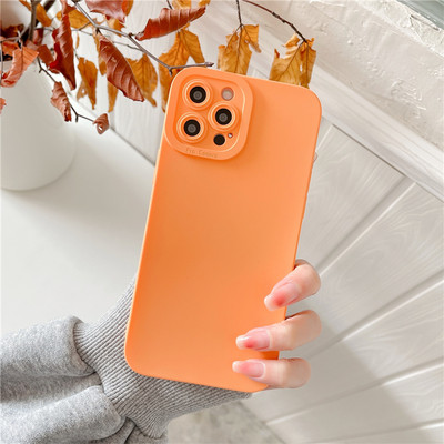 Мек силиконов едноцветен флуоресцентен калъф за iPhone 14 13 12 11 Pro XS Max 7 8 Plus X XR SE 2 Защитно покритие на камерата Coque