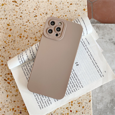 Мек силиконов едноцветен флуоресцентен калъф за iPhone 14 13 12 11 Pro XS Max 7 8 Plus X XR SE 2 Защитно покритие на камерата Coque