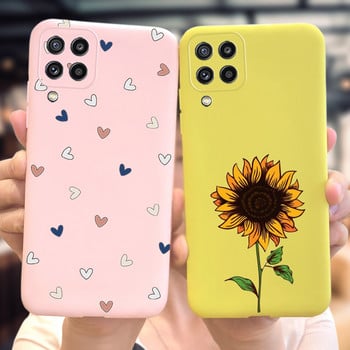 Για κάλυμμα Θήκη Samsung Galaxy M32 Fashion Love Heart Paint Μαλακό TPU Fundas Για Samsung M32 M 32 M325F GalaxyM32 4G 5G θήκη τηλεφώνου