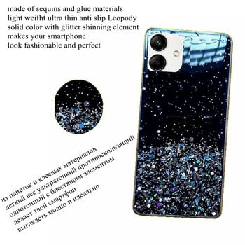 Περίβλημα Ponsel Glitter Bling Mewah untuk Samsung Galaxy A04 A04E A042F A045F A045F/DS Sampul Penuh Lembut untuk GALAXY A 04 E Sampul Belakang