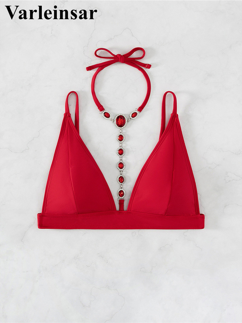 Diamond Extreme Mini Micro Thong Bikini Női fürdőruha Női fürdőruha Kétrészes bikini szett fürdőruha Swim Lady V4329