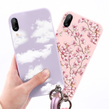 Για Huawei P20 Lite Pro Θήκη Κορδόνι ματ Coque για Huawei P20Lite P20Pro Κάλυμμα λουλουδιών για HuaweiP20 HuaweiLite TPU Etui