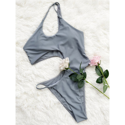 Novi monokini jednodijelni kupaći kostim s asimetričnim izrezom Ženski kupaći kostim Ženski kupaći kostim s visokim nogavicama Podstavljeni kupaći kostim Swim Lady V3501