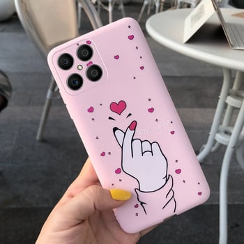 2022 Θήκη For Honor X8 X7 X9 4G Κάλυμμα Cute Love Heart Candy Painted Shockproof Cover Shell For HonorX7 CMA-LX2 X 7 X 8 Soft Capa