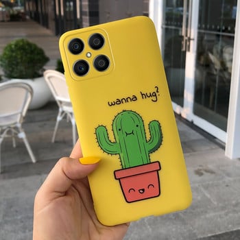 2022 Θήκη For Honor X8 X7 X9 4G Κάλυμμα Cute Love Heart Candy Painted Shockproof Cover Shell For HonorX7 CMA-LX2 X 7 X 8 Soft Capa