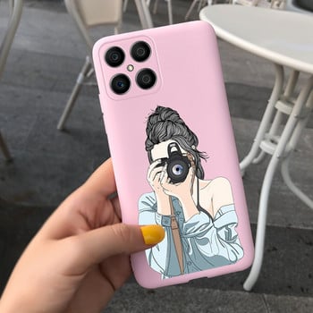 2022 Θήκη For Honor X8 X7 X9 4G Κάλυμμα Cute Love Heart Candy Painted Shockproof Cover Shell For HonorX7 CMA-LX2 X 7 X 8 Soft Capa