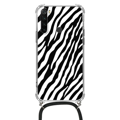 Θήκη κολιέ για Xiaomi Redmi Note 8 Pro 8T T Flower TPU Coque Coque For Redmi note8 note8t 8pro Θήκες κορδονιού με κορδόνι Πίσω