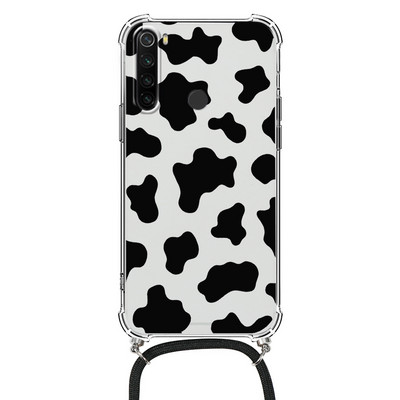 Θήκη κολιέ για Xiaomi Redmi Note 8 Pro 8T T Flower TPU Coque Coque For Redmi note8 note8t 8pro Θήκες κορδονιού με κορδόνι Πίσω