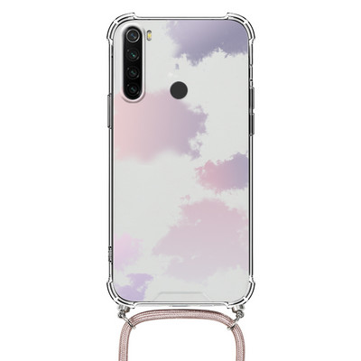 Θήκη κολιέ για Xiaomi Redmi Note 8 Pro 8T T Flower TPU Coque Coque For Redmi note8 note8t 8pro Θήκες κορδονιού με κορδόνι Πίσω