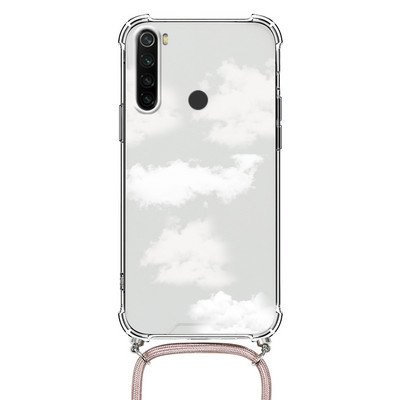 Θήκη κολιέ για Xiaomi Redmi Note 8 Pro 8T T Flower TPU Coque Coque For Redmi note8 note8t 8pro Θήκες κορδονιού με κορδόνι Πίσω
