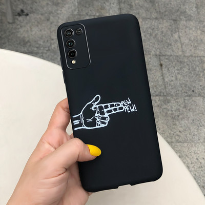 Калъф за Honor 10X Lite Мек силиконов сладък рисуван калъф за калъф за Huawei Honor 10X Lite Калъфи за телефони за Honor 10 X Lite Coque Bumper