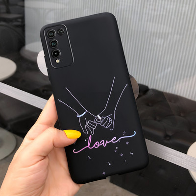 Калъф за Honor 10X Lite Мек силиконов сладък рисуван калъф за калъф за Huawei Honor 10X Lite Калъфи за телефони за Honor 10 X Lite Coque Bumper