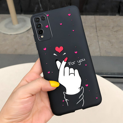 Калъф за Honor 10X Lite Мек силиконов сладък рисуван калъф за калъф за Huawei Honor 10X Lite Калъфи за телефони за Honor 10 X Lite Coque Bumper