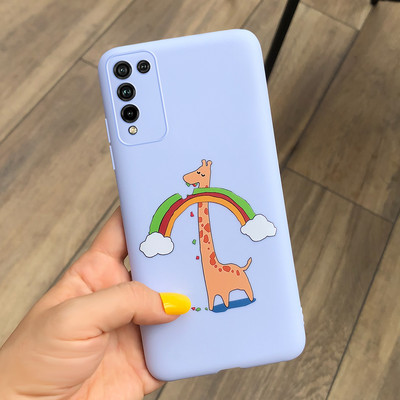 Калъф за Honor 10X Lite Мек силиконов сладък рисуван калъф за калъф за Huawei Honor 10X Lite Калъфи за телефони за Honor 10 X Lite Coque Bumper