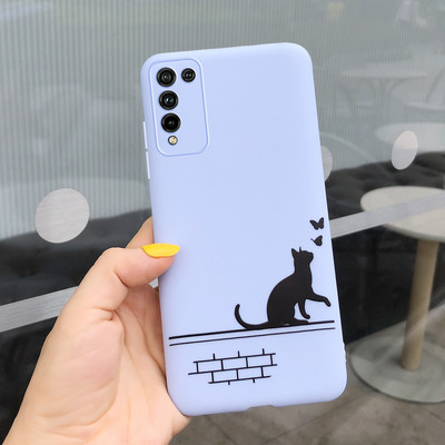Калъф за Honor 10X Lite Мек силиконов сладък рисуван калъф за калъф за Huawei Honor 10X Lite Калъфи за телефони за Honor 10 X Lite Coque Bumper
