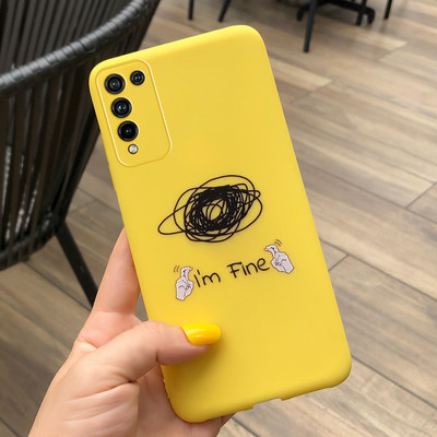 Калъф за Honor 10X Lite Мек силиконов сладък рисуван калъф за калъф за Huawei Honor 10X Lite Калъфи за телефони за Honor 10 X Lite Coque Bumper