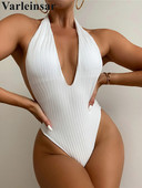 Seksualus moteriškas maudymosi kostiumėlis su V kaklu, moteriškas maudymosi kostiumėlis, moteriškas aukšto kirpimo, be nugarų, Monokini maudymosi kostiumėlis V3256