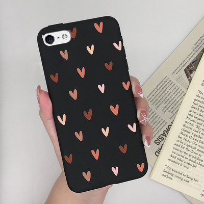 Калъф за Apple iPhone 5 5S 5SE 6 6 Plus Fashion Soft Bumper TPU Painted Matte Silicone Back Phone Cover Удароустойчиви калъфи Fundas