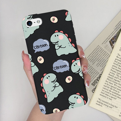 Калъф за Apple iPhone 5 5S 5SE 6 6 Plus Fashion Soft Bumper TPU Painted Matte Silicone Back Phone Cover Удароустойчиви калъфи Fundas