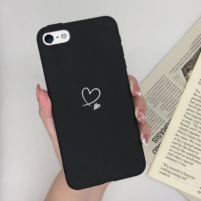 Калъф за Apple iPhone 5 5S 5SE 6 6 Plus Fashion Soft Bumper TPU Painted Matte Silicone Back Phone Cover Удароустойчиви калъфи Fundas