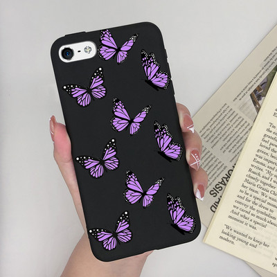 Калъф за Apple iPhone 5 5S 5SE 6 6 Plus Fashion Soft Bumper TPU Painted Matte Silicone Back Phone Cover Удароустойчиви калъфи Fundas