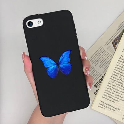 Калъф за Apple iPhone 5 5S 5SE 6 6 Plus Fashion Soft Bumper TPU Painted Matte Silicone Back Phone Cover Удароустойчиви калъфи Fundas