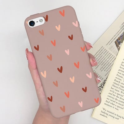 Калъф за Apple iPhone 5 5S 5SE 6 6 Plus Fashion Soft Bumper TPU Painted Matte Silicone Back Phone Cover Удароустойчиви калъфи Fundas