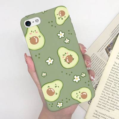 Калъф за Apple iPhone 5 5S 5SE 6 6 Plus Fashion Soft Bumper TPU Painted Matte Silicone Back Phone Cover Удароустойчиви калъфи Fundas