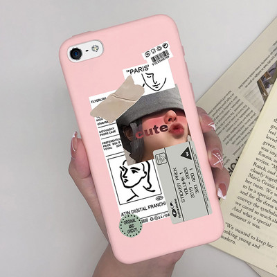 Калъф за Apple iPhone 5 5S 5SE 6 6 Plus Fashion Soft Bumper TPU Painted Matte Silicone Back Phone Cover Удароустойчиви калъфи Fundas