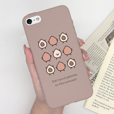 Калъф за Apple iPhone 5 5S 5SE 6 6 Plus Fashion Soft Bumper TPU Painted Matte Silicone Back Phone Cover Удароустойчиви калъфи Fundas