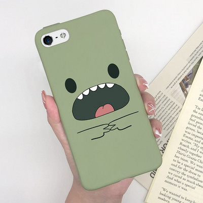 Калъф за Apple iPhone 5 5S 5SE 6 6 Plus Fashion Soft Bumper TPU Painted Matte Silicone Back Phone Cover Удароустойчиви калъфи Fundas