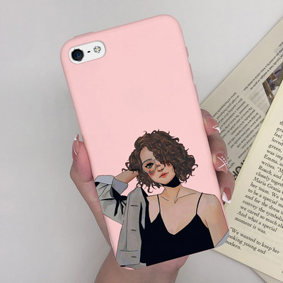 Калъф за Apple iPhone 5 5S 5SE 6 6 Plus Fashion Soft Bumper TPU Painted Matte Silicone Back Phone Cover Удароустойчиви калъфи Fundas