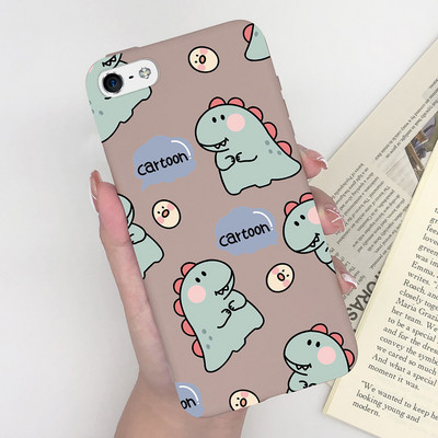 Калъф за Apple iPhone 5 5S 5SE 6 6 Plus Fashion Soft Bumper TPU Painted Matte Silicone Back Phone Cover Удароустойчиви калъфи Fundas