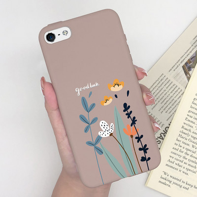 Калъф за Apple iPhone 5 5S 5SE 6 6 Plus Fashion Soft Bumper TPU Painted Matte Silicone Back Phone Cover Удароустойчиви калъфи Fundas