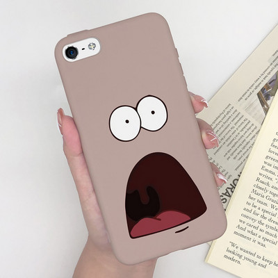 Калъф за Apple iPhone 5 5S 5SE 6 6 Plus Fashion Soft Bumper TPU Painted Matte Silicone Back Phone Cover Удароустойчиви калъфи Fundas