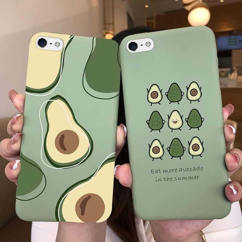 Калъф за Apple iPhone 5 5S 5SE 6 6 Plus Fashion Soft Bumper TPU Painted Matte Silicone Back Phone Cover Удароустойчиви калъфи Fundas